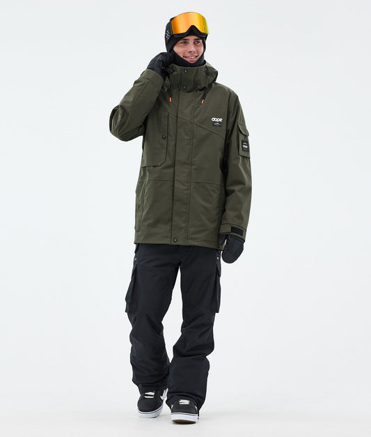 Snowboard Jacket Men Olive Green