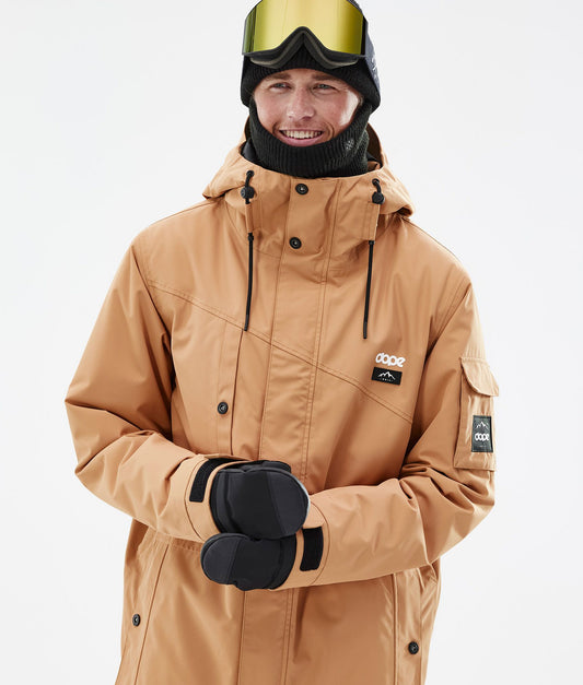 Snowboard Jacket Men Khaki Yellow