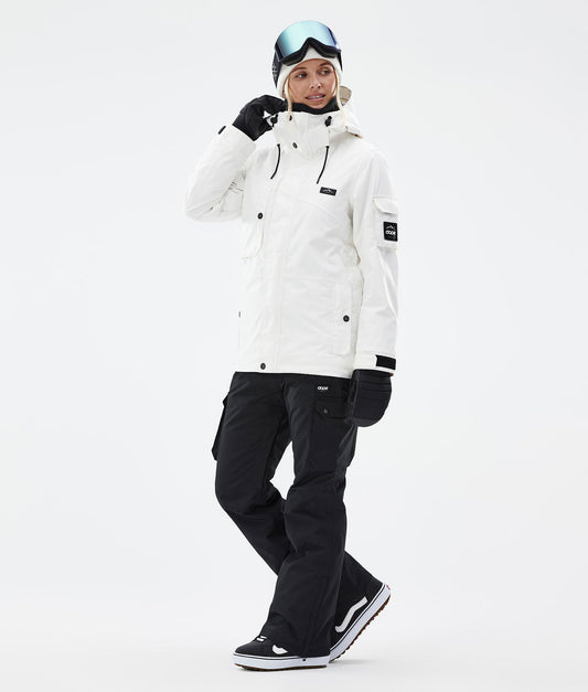 Snowboard Jacket Women Old White