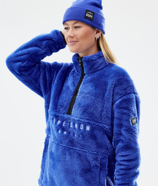 Fleece Sweater Women Cobalt Blue