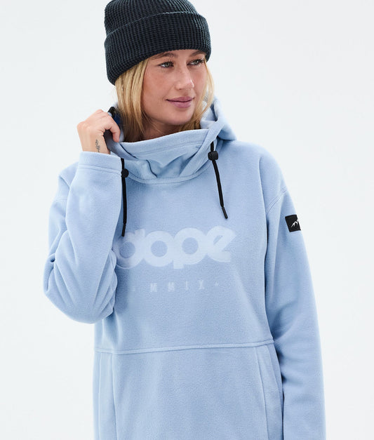 Fleece Hoodie Women Light Blue