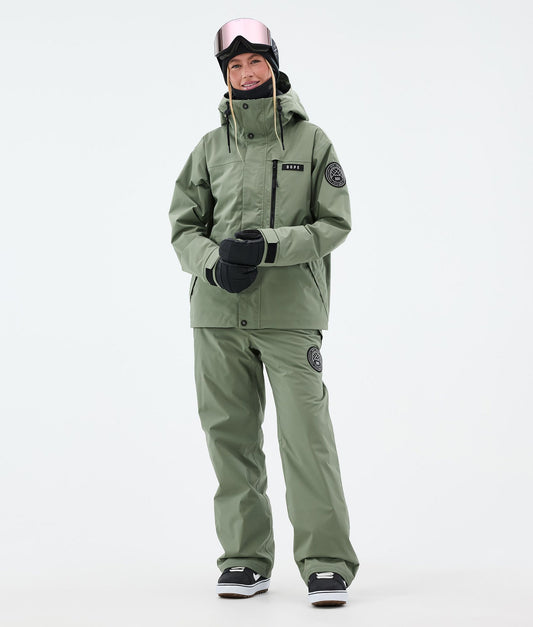 Snowboard Jacket Women Moss Green