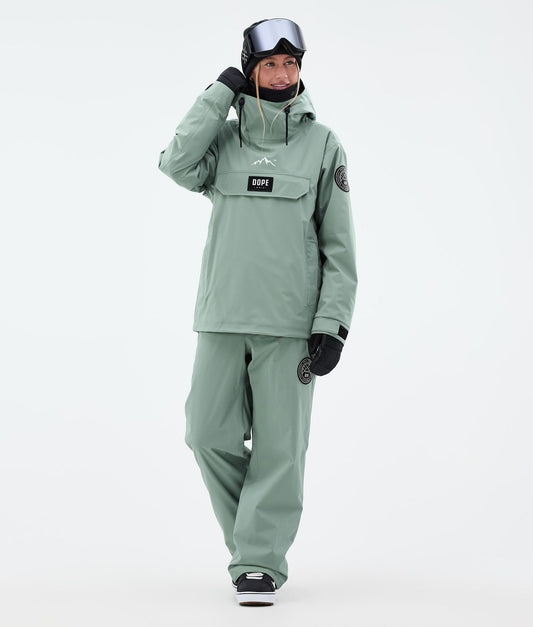 Snowboard Pants Women Faded Green