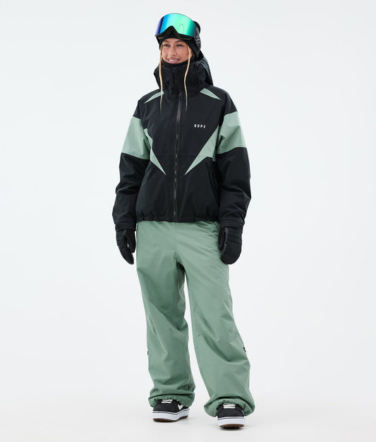 Snowboard Pants Women Faded Green