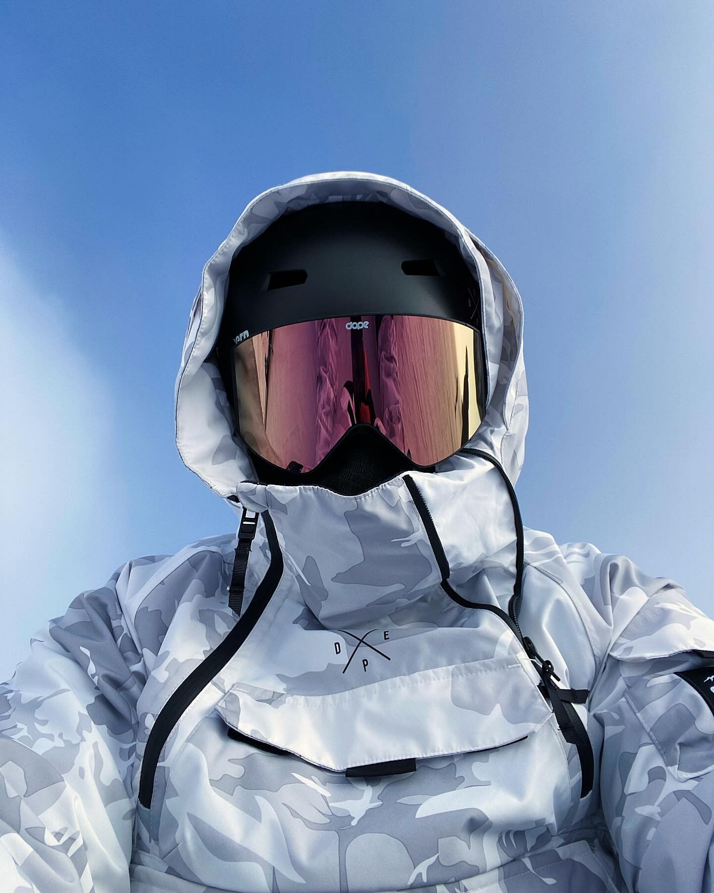 Snowboard Jacket Men Grey Camo