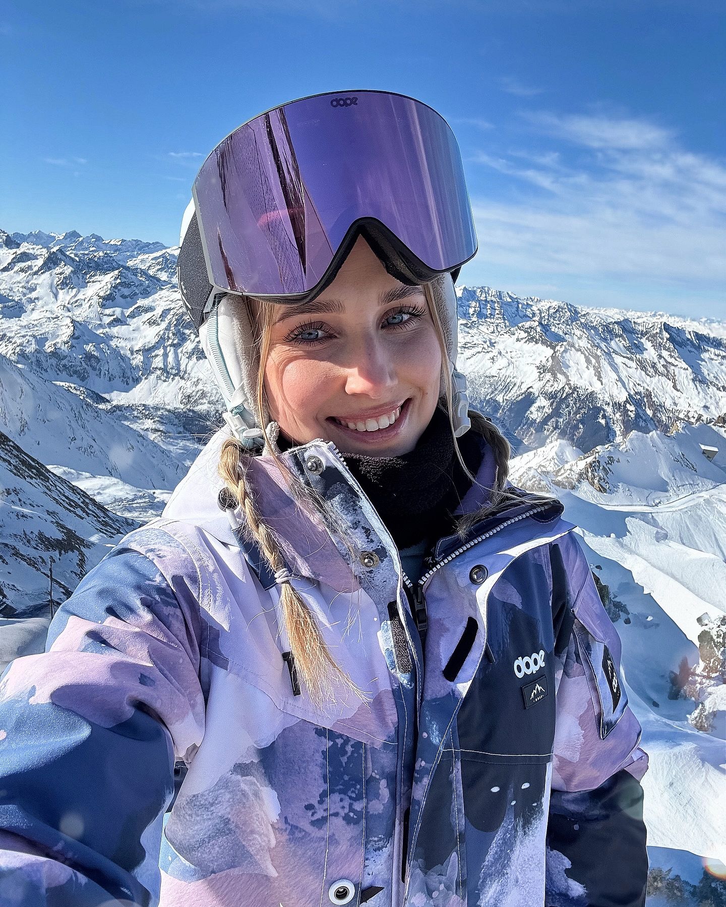 Ski Goggles Black/Champagne Mirror