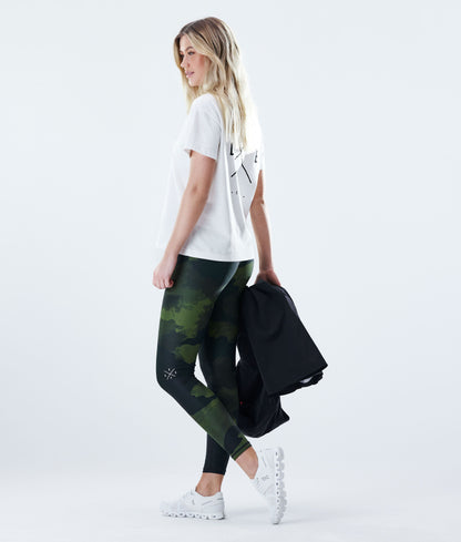 Leggings Women Green Camo