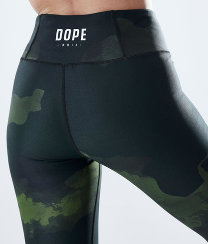 Leggings Women Green Camo