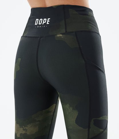 Leggings Women Green Camo