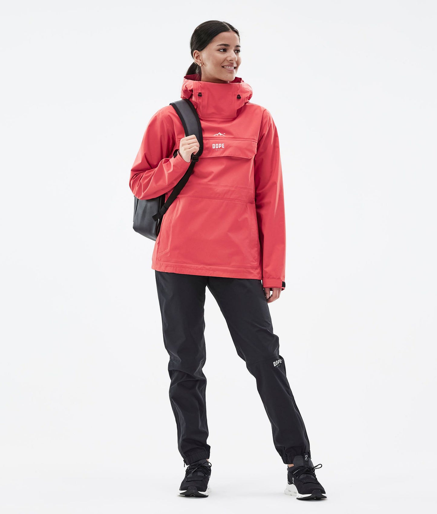 Rain Jacket Women Coral
