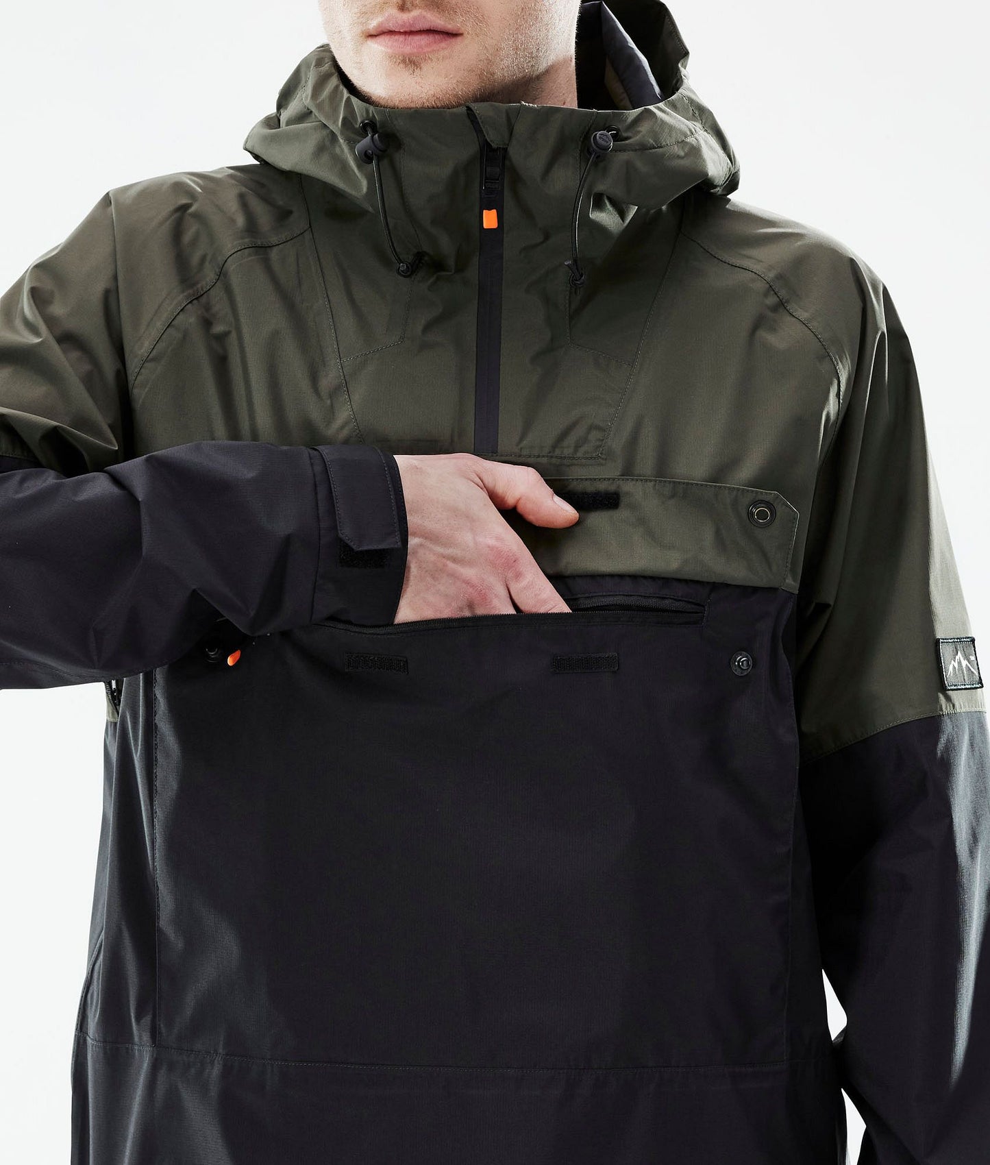 Outdoor Jacket Men Olive Green/Black