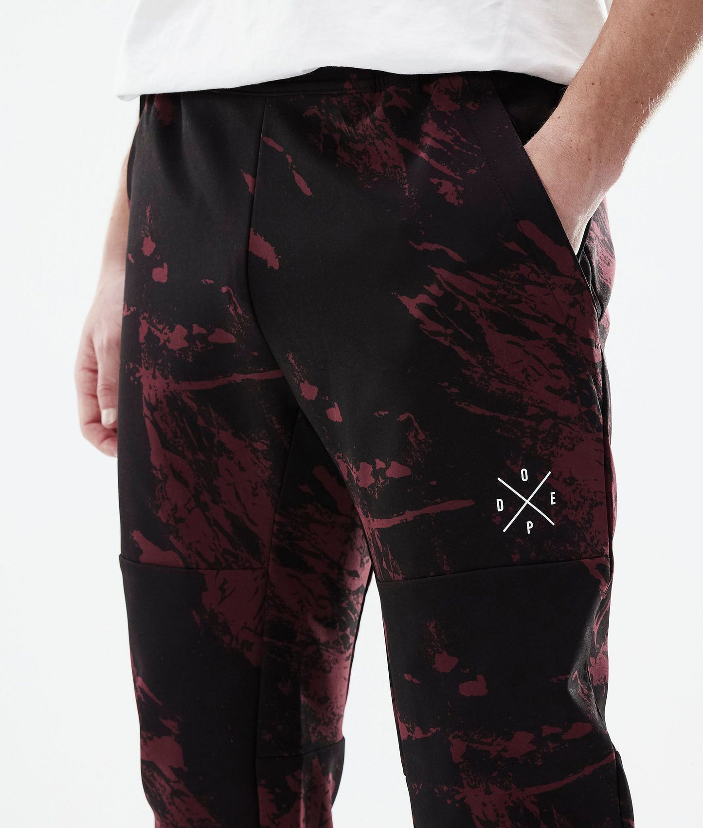 Outdoor Pants Men Paint Burgundy