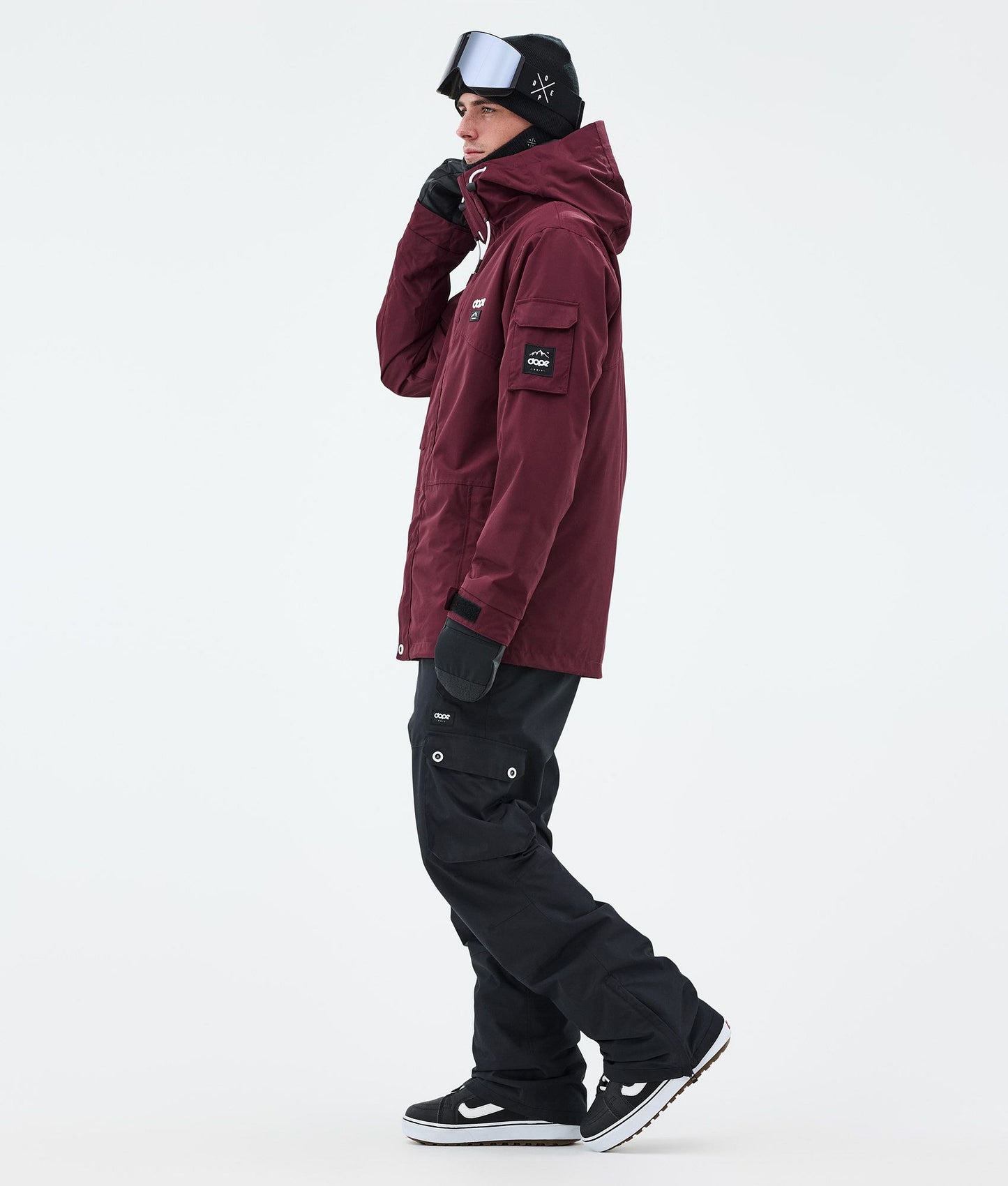 Snowboard Jacket Men Burgundy