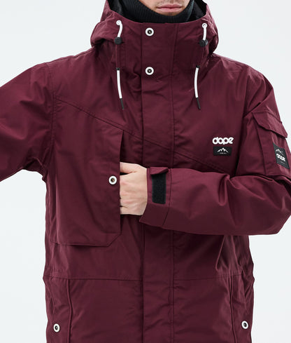 Snowboard Jacket Men Burgundy