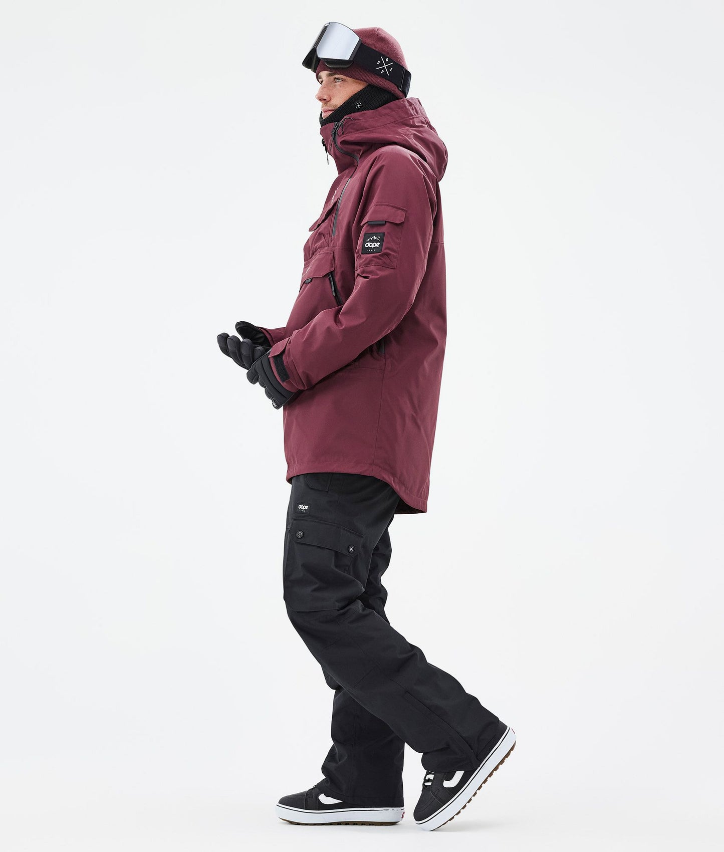 Snowboard Jacket Men Burgundy