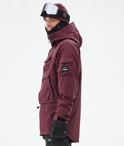 Snowboard Jacket Men Burgundy