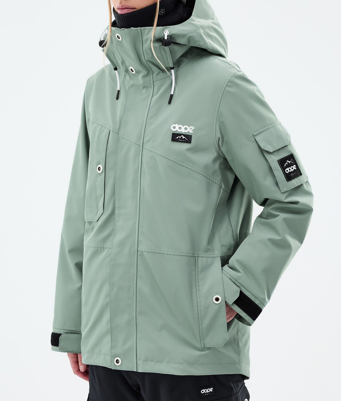 Snowboard Jacket Women Faded Green