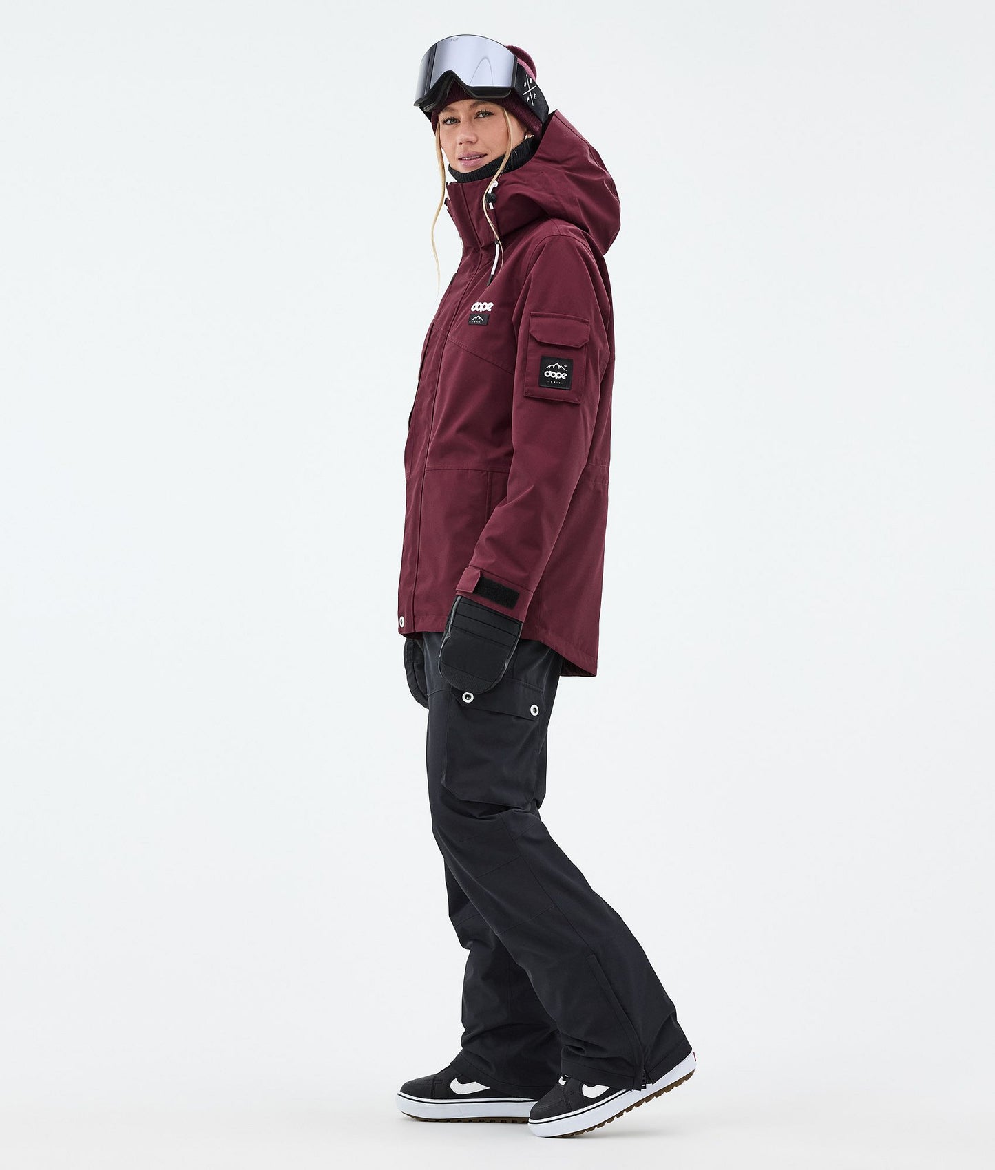 Snowboard Jacket Women Burgundy
