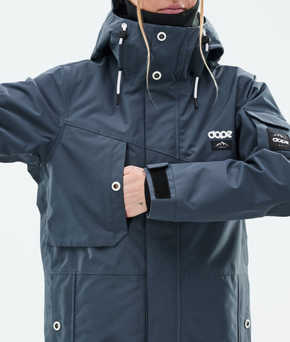 Snowboard Jacket Women Metal Blue