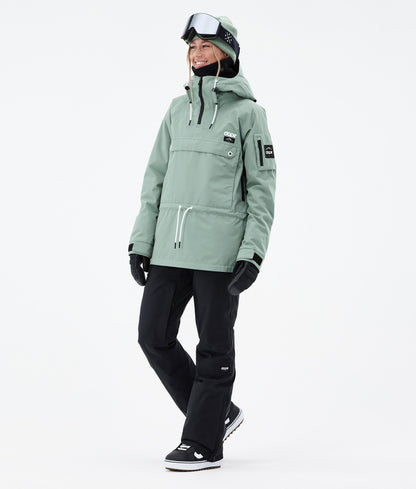 Snowboard Jacket Women Faded Green