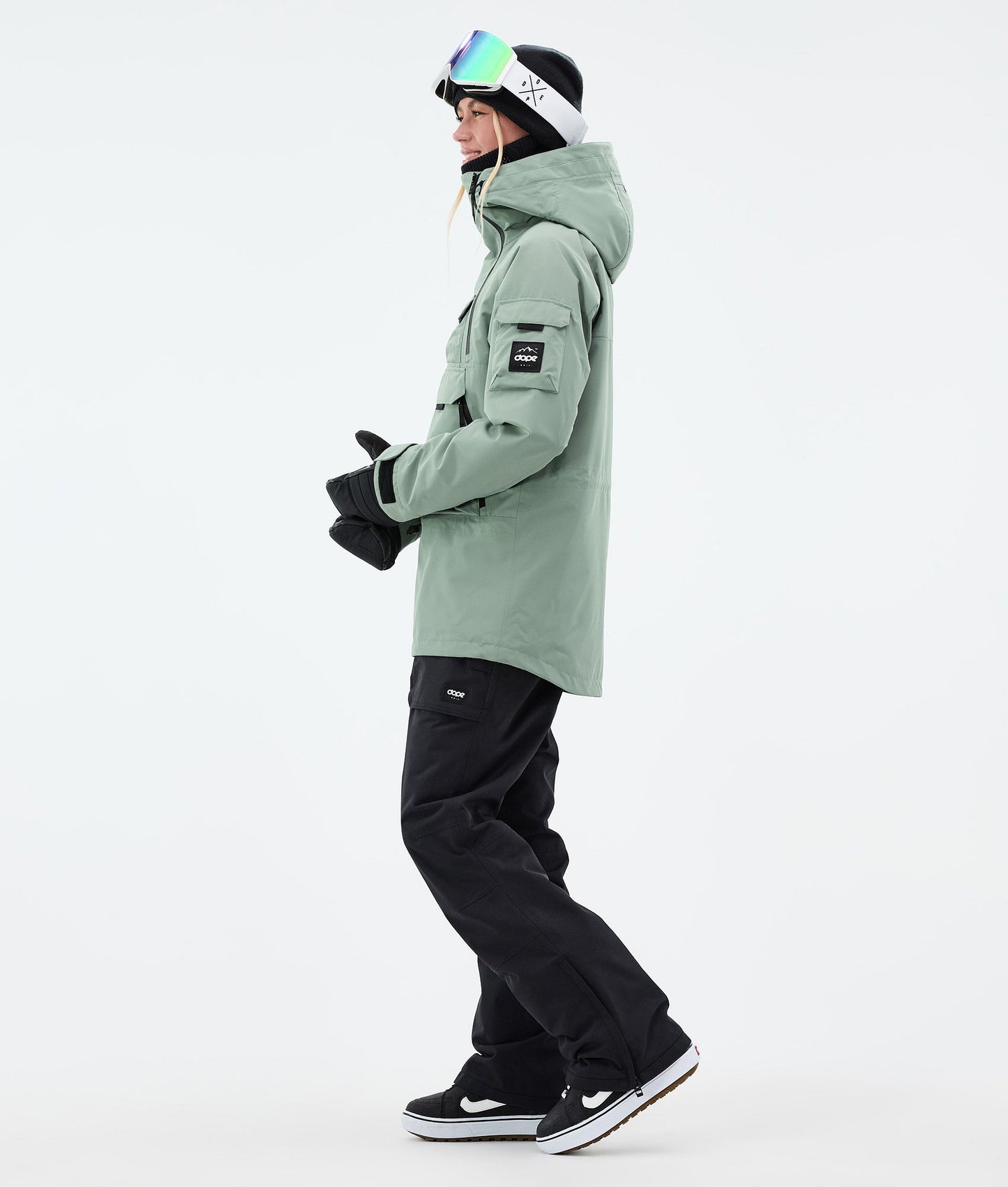 Snowboard Jacket Women Faded Green