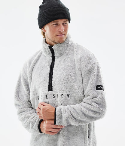 Fleece Sweater Men Light Grey