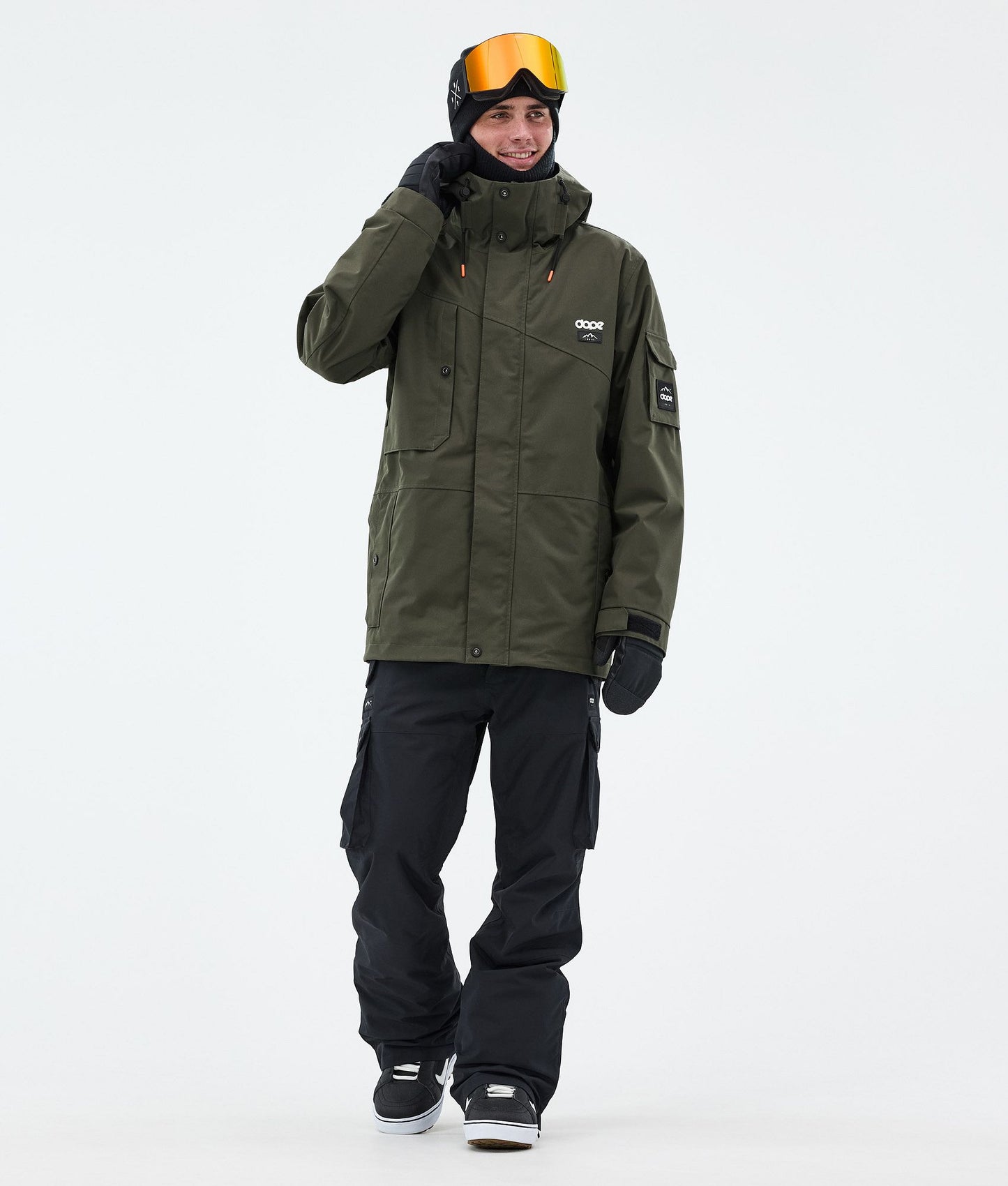 Snowboard Jacket Men Olive Green
