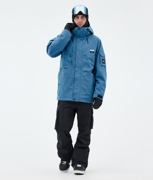Snowboard Jacket Men Blue Steel