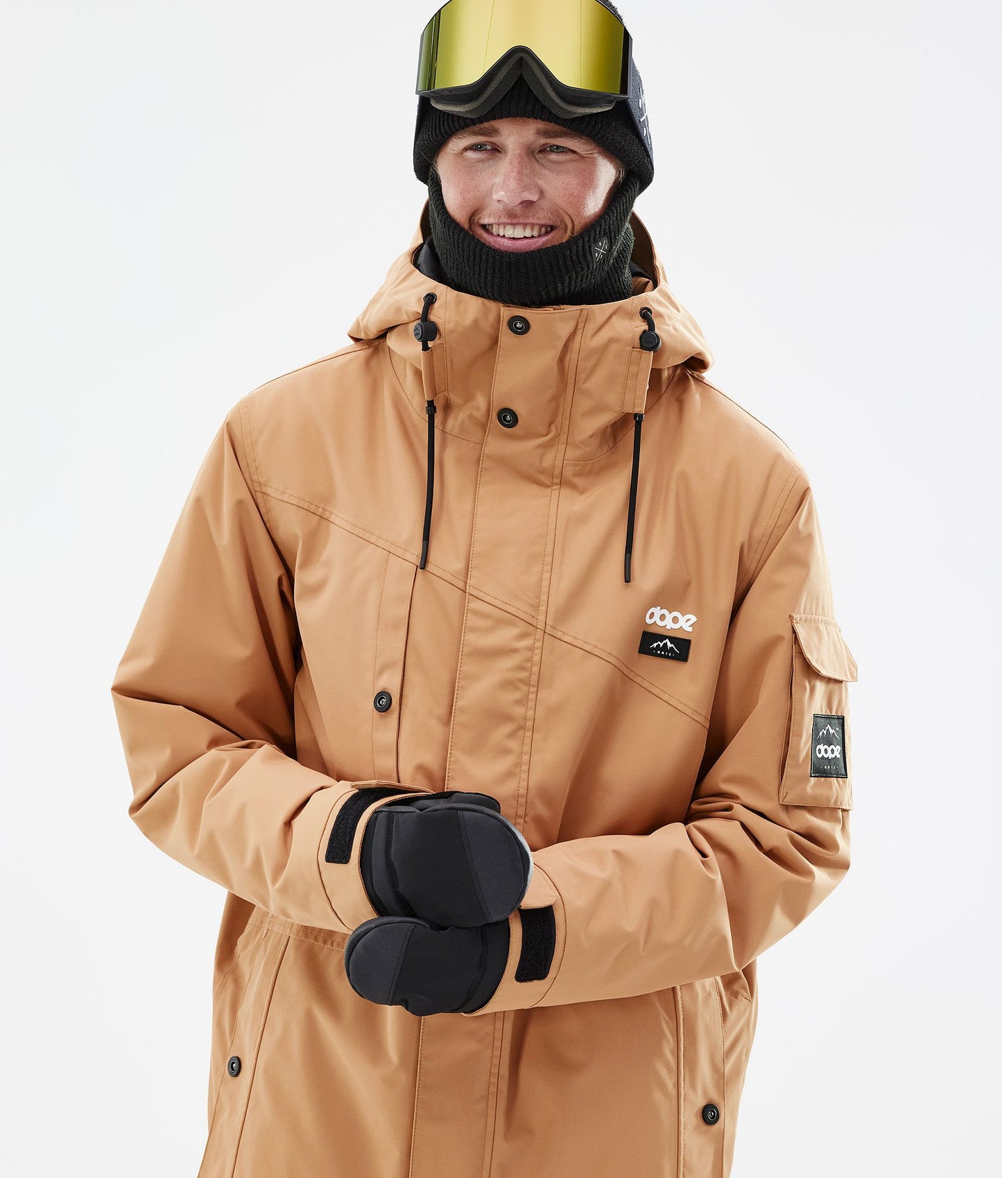 Snowboard Jacket Men Khaki Yellow