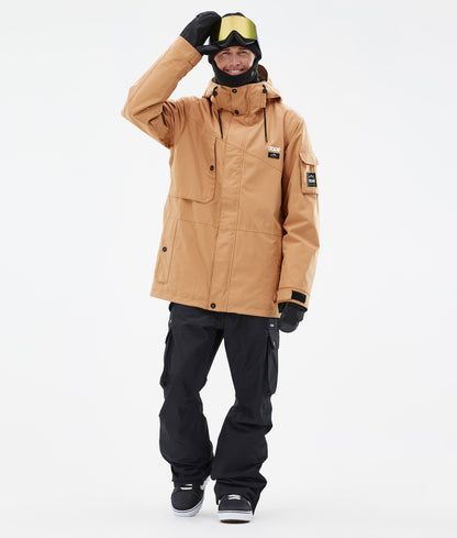 Snowboard Jacket Men Khaki Yellow