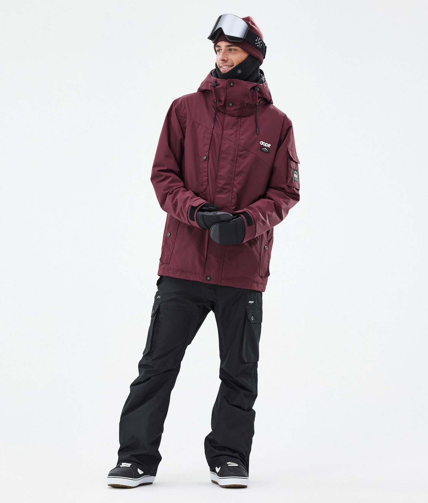 Snowboard Jacket Men Don Burgundy