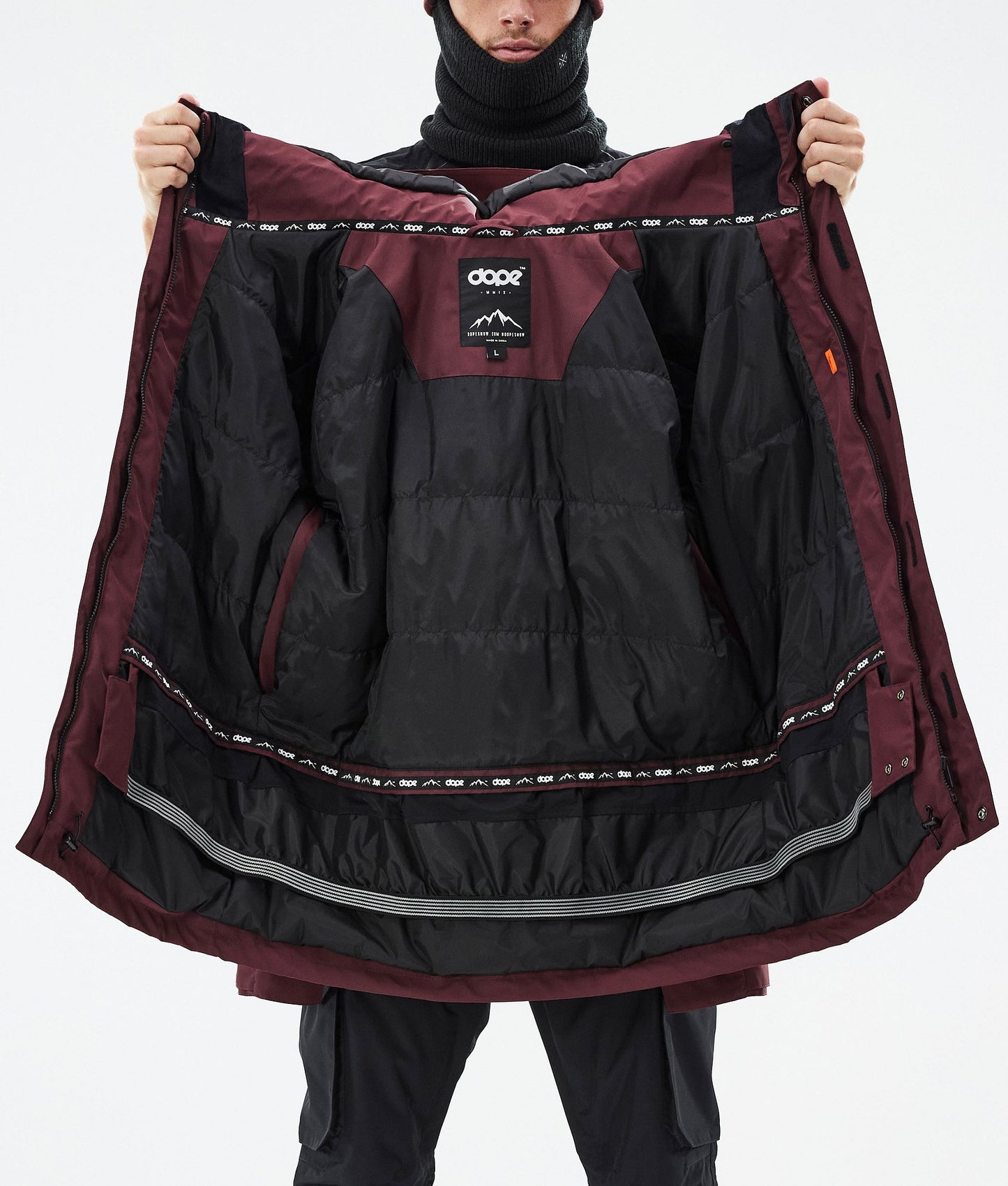Snowboard Jacket Men Don Burgundy