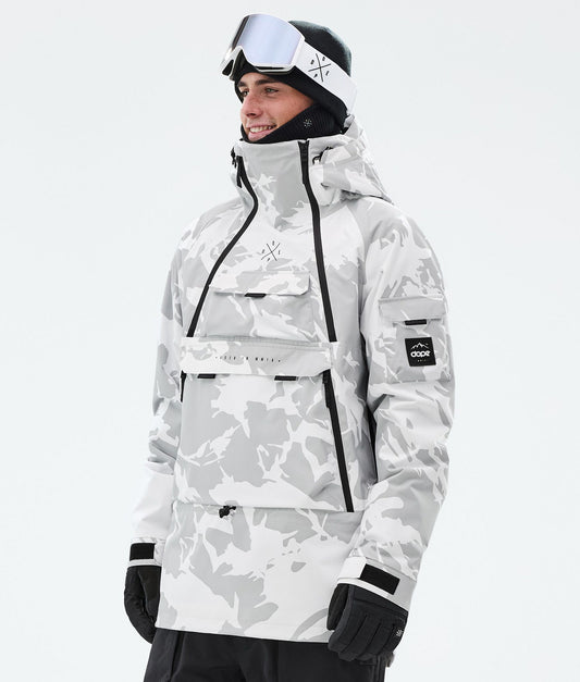 Snowboard Jacket Men Grey Camo