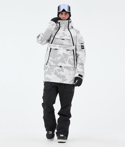 Snowboard Jacket Men Grey Camo