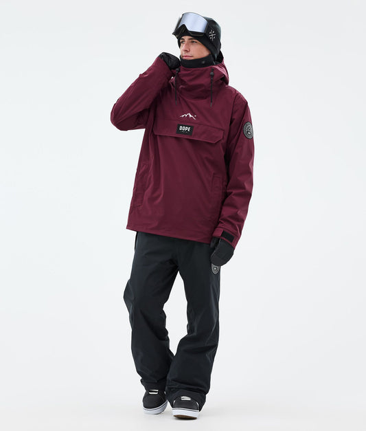 Snowboard Jacket Men Burgundy