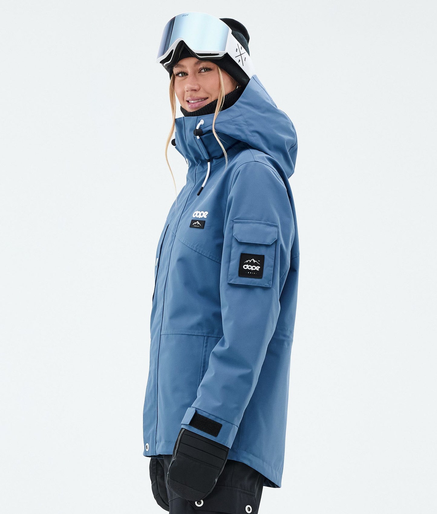 Snowboard Jacket Women Blue Steel