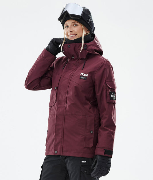 Snowboard Jacket Women Don Burgundy