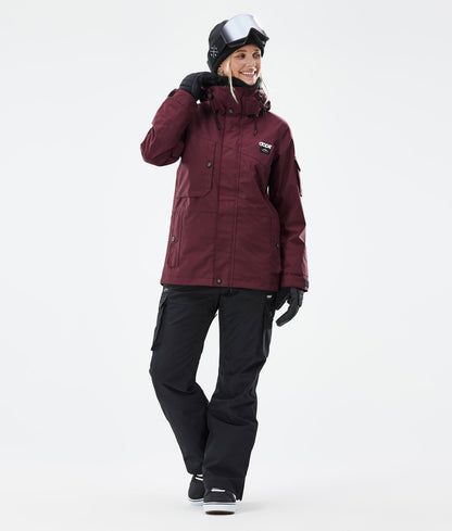 Snowboard Jacket Women Don Burgundy
