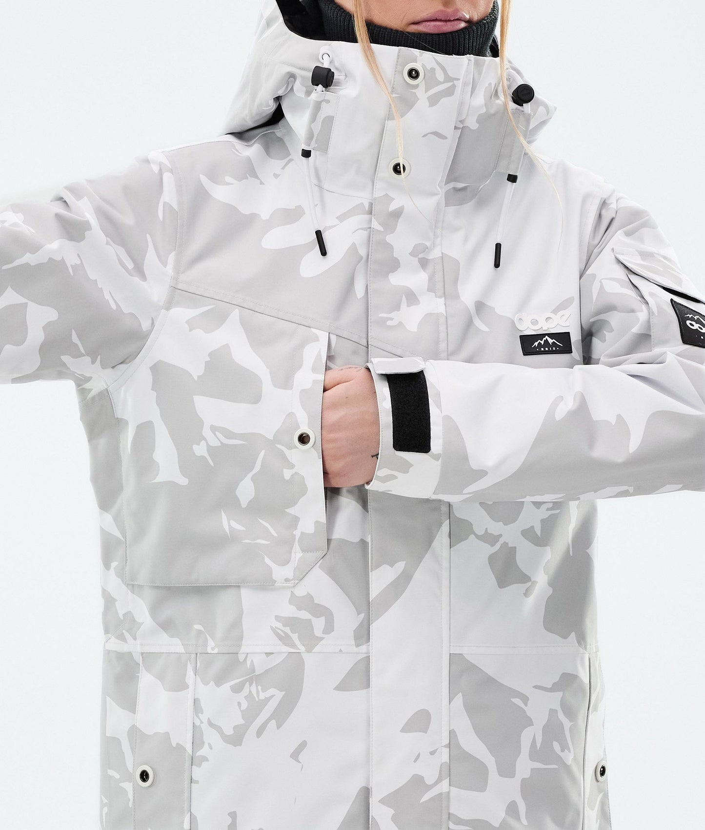 Snowboard Jacket Women Grey Camo