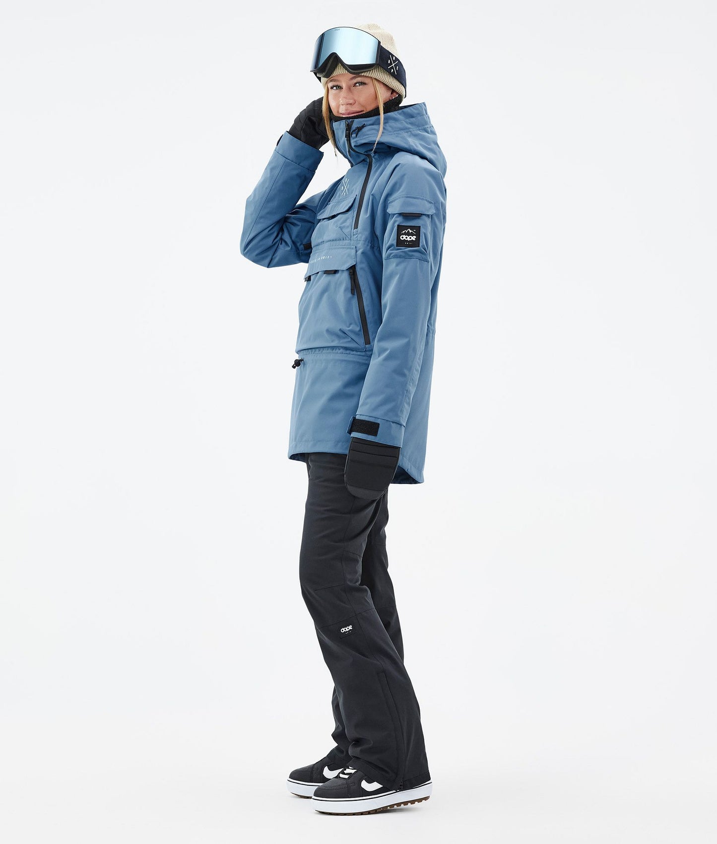 Snowboard Jacket Women Blue Steel