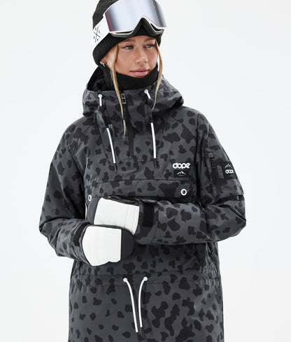 Snowboard Jacket Women Dots Phantom