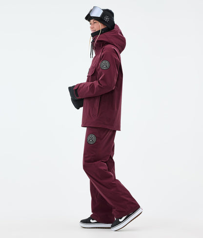 Snowboard Jacket Women Burgundy