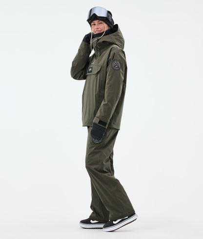 Snowboard Jacket Women Olive Green