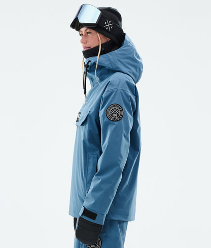 Snowboard Jacket Women Blue Steel
