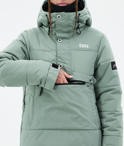 Snowboard Jacket Women Faded Green