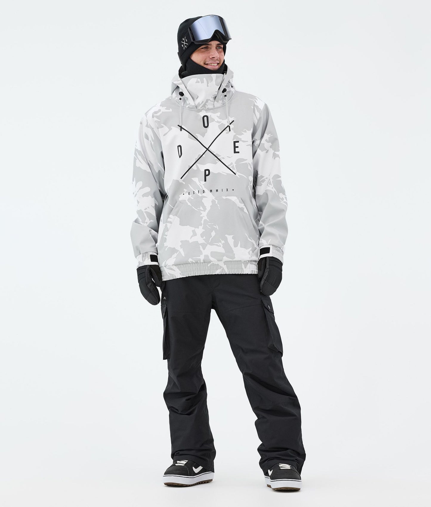 Snowboard Jacket Men 2X-Up Grey Camo