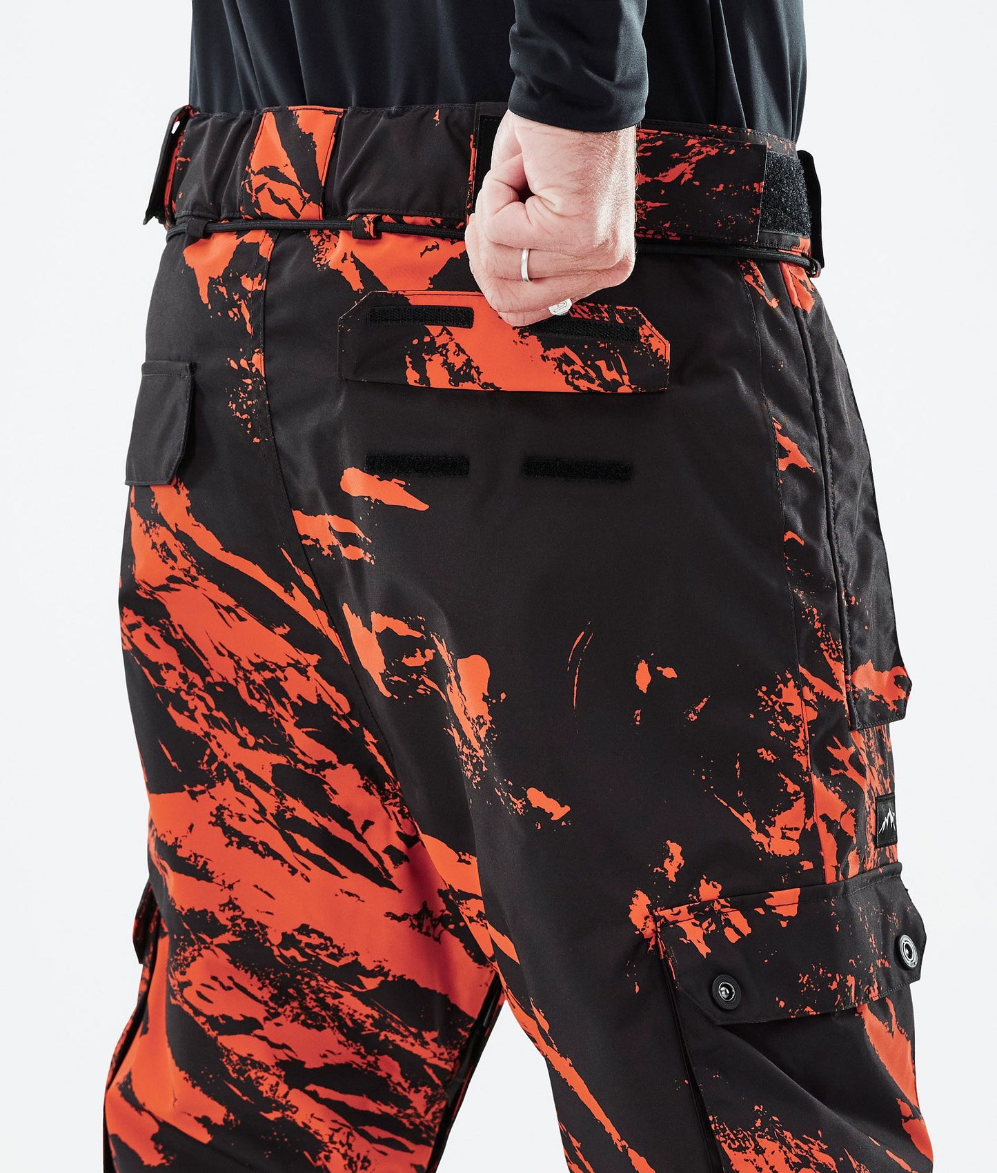 Snowboard Pants Men Paint Orange