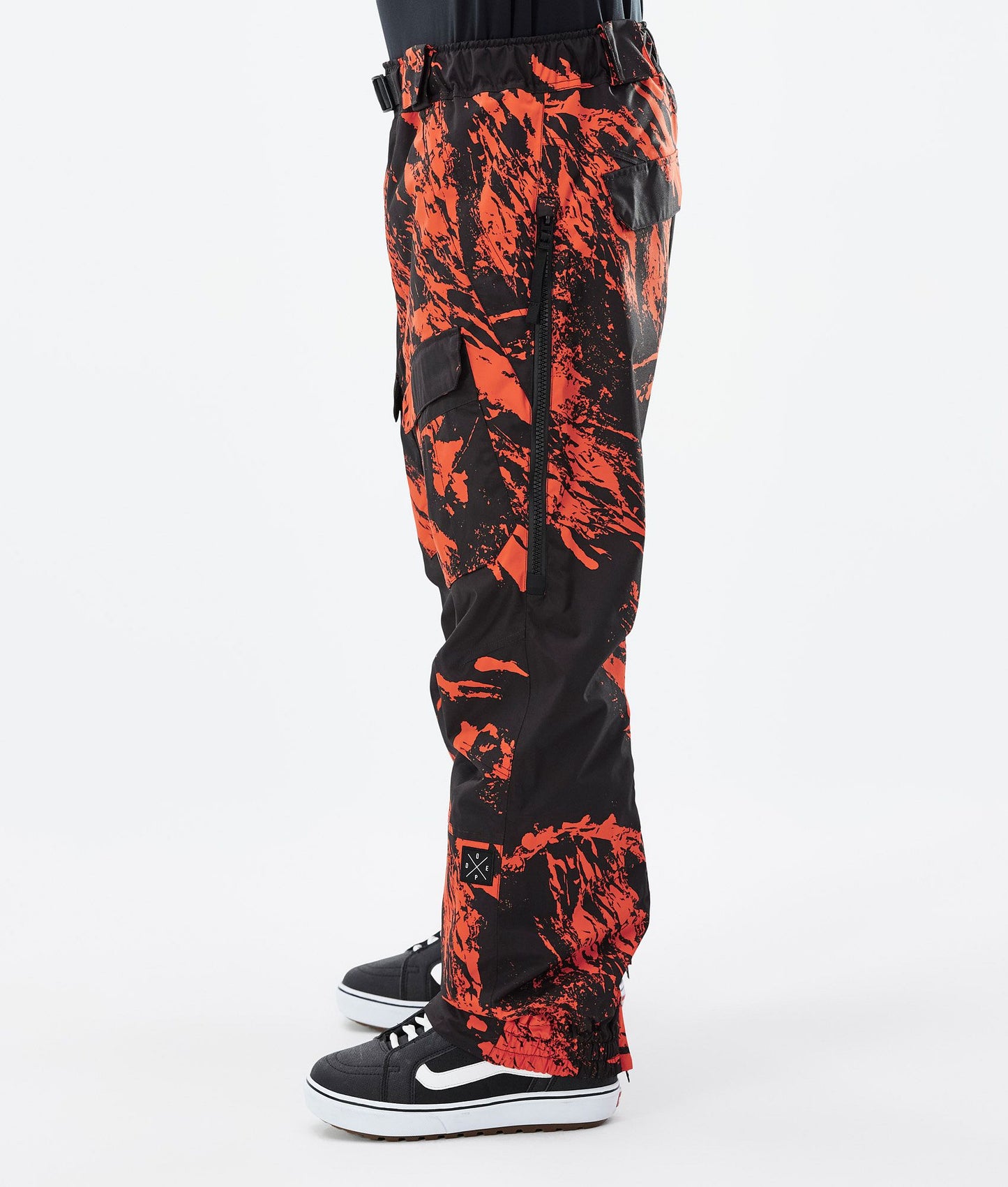 Snowboard Pants Men Paint Orange