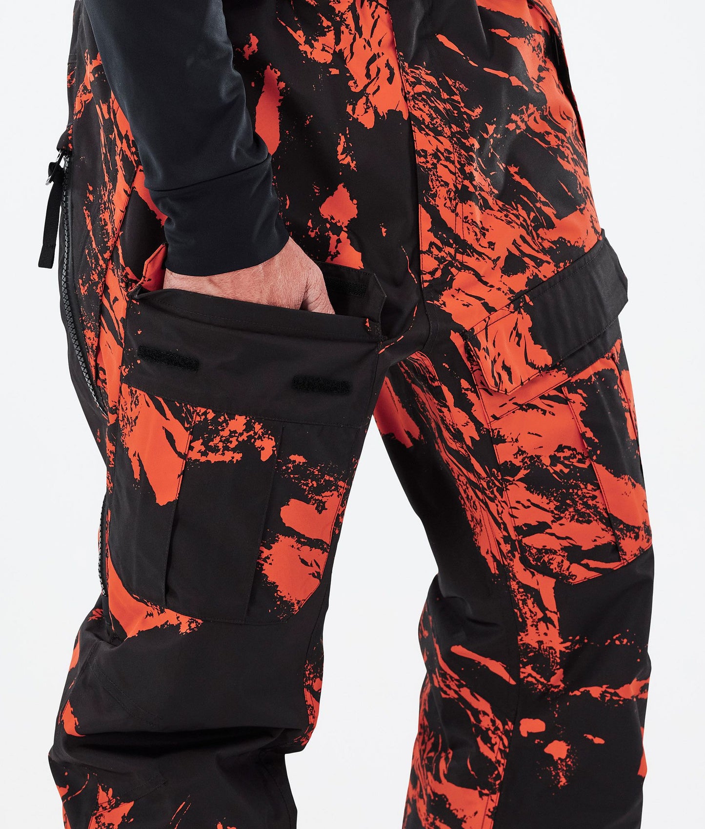 Snowboard Pants Men Paint Orange