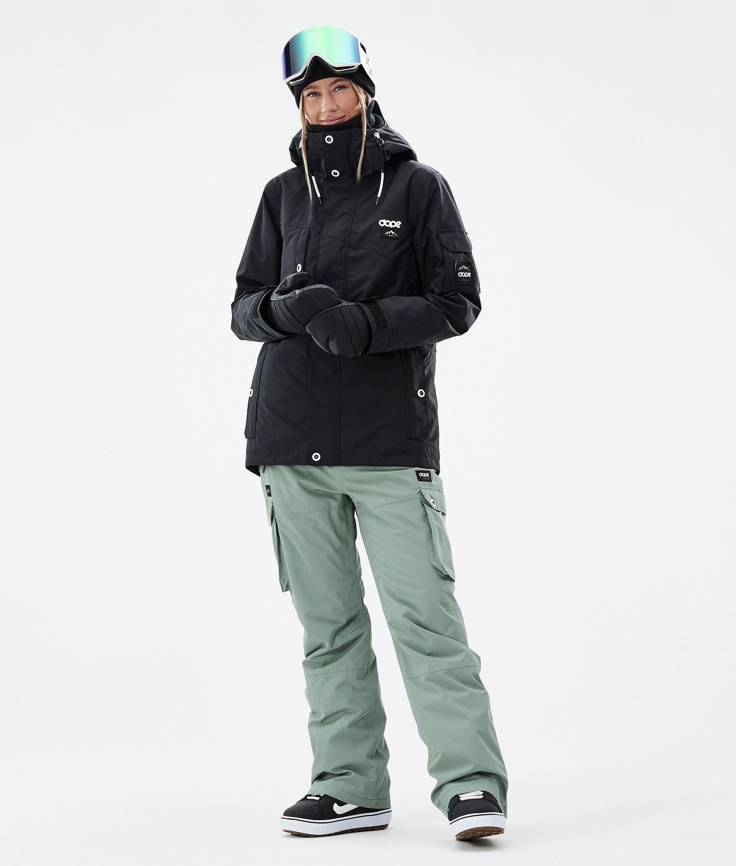 Snowboard Pants Women Faded Green